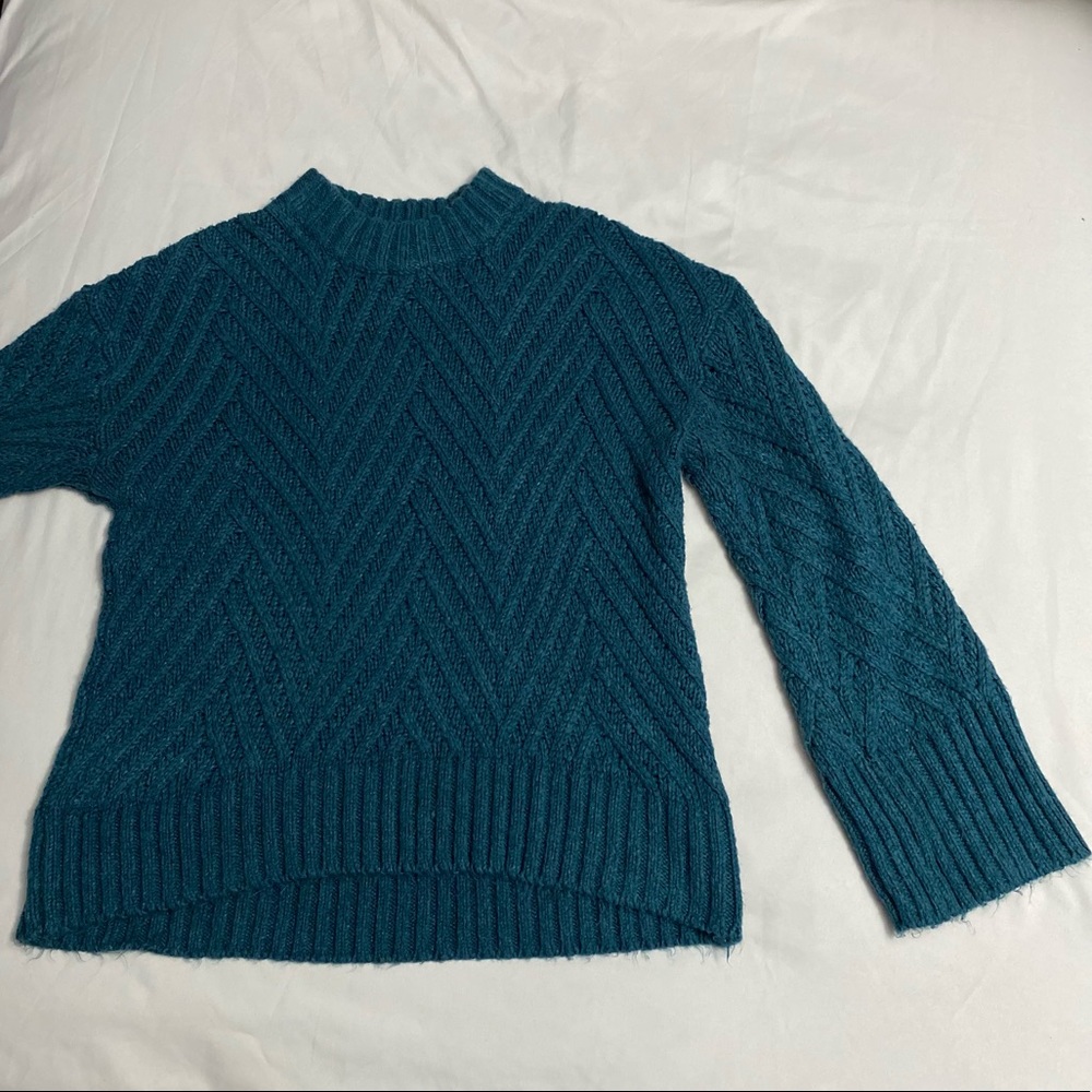 Blue trendy sweater